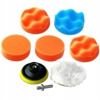 Губка futro диск rzep pady polerskie 80mm zestaw - 8