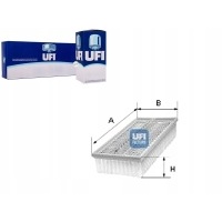 Ufi фильтр воздушный 95vw9601da 7m0129620a pc605 md