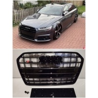 Чёрный решетка радиатора audi a6 s6 c7 рестайлинг 2014 - 2018r