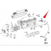 Mercedes - benz oe a6110940048 расходомер воздуха воздушный