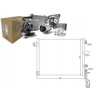 Конденсатор радиатор кондиционера nissens 976060550