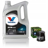 Масляный моторное valvoline synpower 4 л 10w - 40 hiflofiltro hf303 фильтр масляный yamaha kawasaki polaris