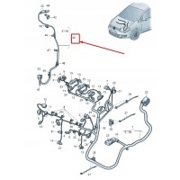 New volkswagen sharan 7n vacuum pump адаптер cable loom 7n0971767b