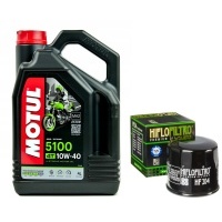 Масляный motul 5100 10w40 4l . фильтр hf204 , honda ctx1300 , 14 - 16r.