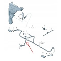 New audi a8 4h фронт headlight washer hose 4h0955663a