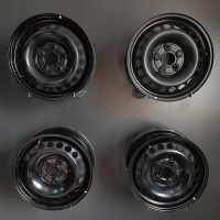 4× колесо штампованное volkswagen oe t6 6.5 