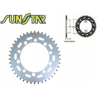 Зубчатая рейка задняя sunstar штампованное sunr1 - 5500 - 42