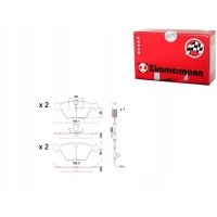 zimmermann 21677.195.2 комплект тормозной колодок , тормоза тормоз