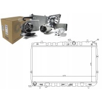 Nissens радиатор двигателя 253102f500 115030 ka2086