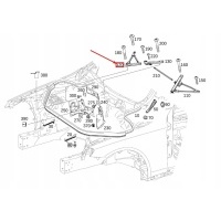 Мб s w222 engine compartment панель left strut праворульные a2226200485