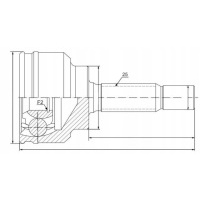 Шрус карданный mitsubishi mr528565
