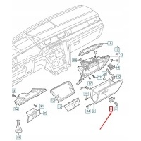 Volkswagen arteon 3h7 glove box opening handle lhd 3g1857147apa2