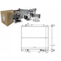 Nissens радиатор двигателя mr127888 mr126103 mr1261