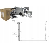Радиатор двигателя nissens 7m3121253a 1108999 ym218
