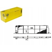 Радиатор volkswagen a80 1 , 6 - 2 , 0 78 - 98 - ac hella