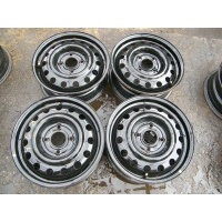 4× колесо штампованное kia oe hyundai matrix kia carens magnetis joice cerato 5.5 
