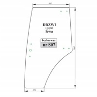 Стекло bezbarwna дверь левая zetor forterra proxima отличный 53369088