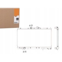 Радиатор двигателя nrf mr212454 mr281667 mt2122 116