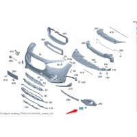 W117 w231 w217 w246 w222 заглушки корзина pdc x2 oe