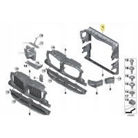 Bmw g01 g02 канал воздушный радиатора 7399996 oe