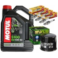 Комплект hf138 масляный motul 5100 10w40 4l фильтр suzuki gsx1300 b - king 08 - 10