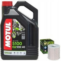 4× масляный моторное motul 5100 4t 1 л 10w - 40 фильтр масляный hf126 kawasaki z750 z900 kz1000 z1000