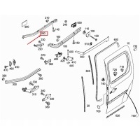 Mercedes - benz citan w415 фронт left топ door guide рейка a4157601200