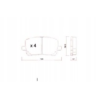 Колодки тормозной zimmermann 446502080 446544060 44