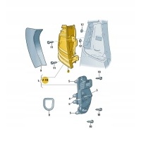 Фара задняя правый skoda октавия iii oe 5e9945112a