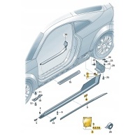 Оригинальные audi oe 1 комплект części mocujących 8s0898909