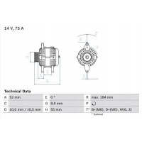 Генератор bosch 0 986 042 031