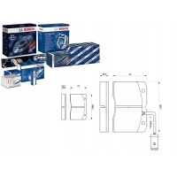 Комплект тормозной колодок bosch 1503107 1906159