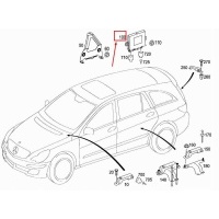 Mercedes - benz r w251 rear left keyless control unit a1649006801