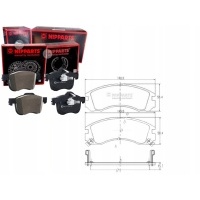 Комплект тормозной колодок nipparts mr977238 mz69