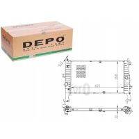 Радиатор opel meriva 1.7dti 03 - depo