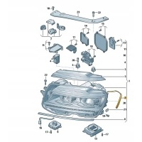 * уплотнитель фары str.lewa volkswagen tiguan oe: 5na941119