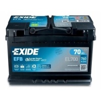 аккумулятор exide efb startstop 70ah 760a el700 новый модель !
