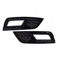 Решетки декоративная бампера audi a4 b8 рестайлинг 2011 - 2015 п л узор rs4 plaster меда