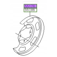 Крышка щит задняя левая hyundai i10 2007 - 2013