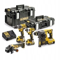 Dewalt комплект 18v 3x5ah wkrętarka , szlifierka , młotowiertarka , zakrętarka