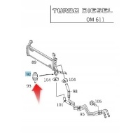 Термостат мерседес a0052033175 w202 c класса