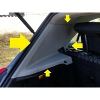Опора полки багажника левая opel мокко