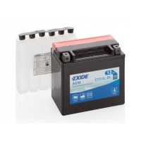 Мотоцикл аккумулятор 12 ах exide agm etx14l - bs