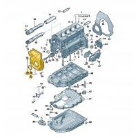 Новая оригинал крышка корпус грм audi oe 06k109210af