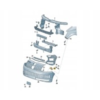 * крепление омывателей передняя str.lewa volkswagen транспортер oe: 7e0807941a