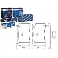 Bosch комплект тормозной колодок mr407376 1341111