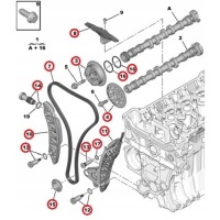 Oe комплект ремня грм citroen c4 c5 ds4 ds5 peugeot 208 2008 301 308 508 5008 1.6 thp 11 другие produktów