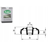 Комплект барабанов колодок lpr 8200243735 24022030