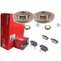 2× brembo 08.a729.17 диск тормозной колодки тормозной brembo п 61 085 комплект задняя 27c371