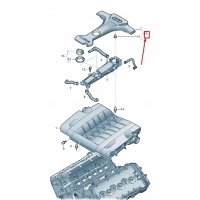 Audi a8 4h engine cover 07p103660a